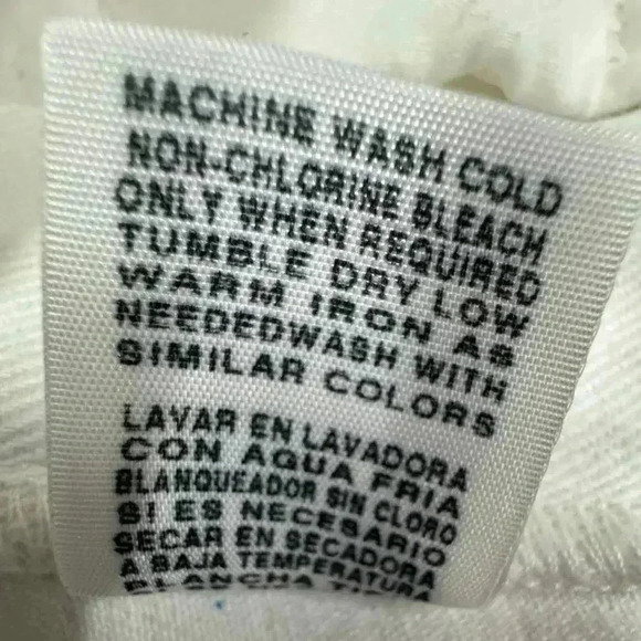 Ralph Lauren High-Rise Relaxed Cropped Jean White Size 8 - Picture 11 of 12